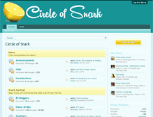 Tablet Screenshot of circleofsnark.com